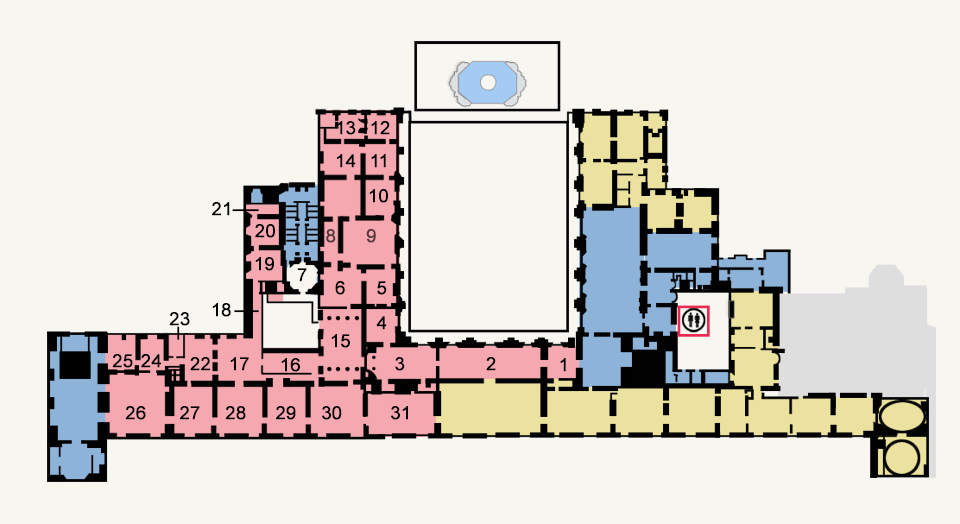 Plan du Palais Pitti