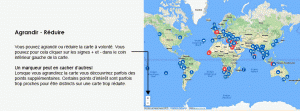 Carte de nos voyages