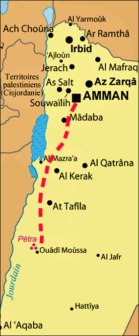 De Amman à Ouâdi Moussa