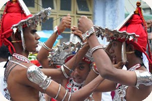 Preparation de la Perahera de Kandy