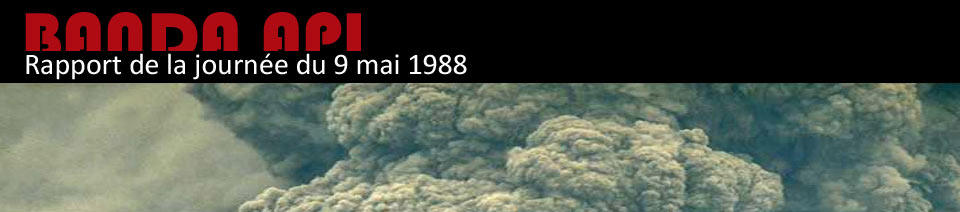 Rapport de l'éruption du Banda Api en 1988