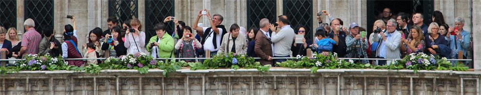 Balcon de l'Hôtel de Ville de Bruxelles