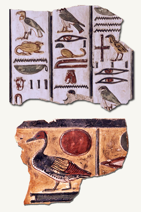 Hiéroglyphes de la tombe de Séthi 1er