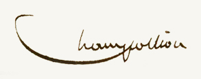 Signature Champollion
