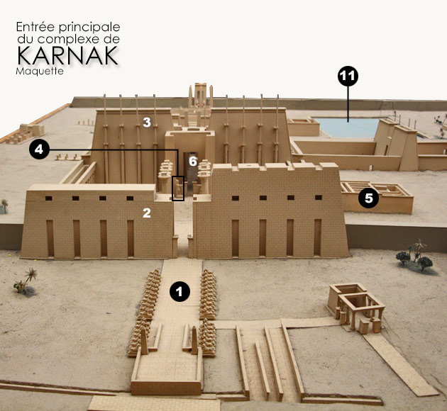 Entrée principale du temple de Karnak