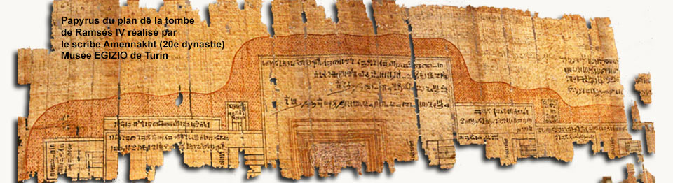 Papyrus plan de la tombe de Ramsès IV