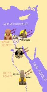 Carte des armées de Ramsès 2