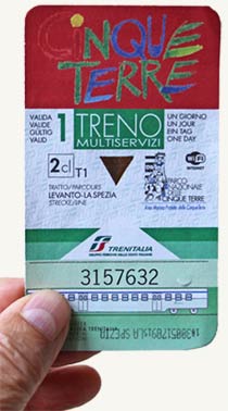 Carte Train Cinque Terre