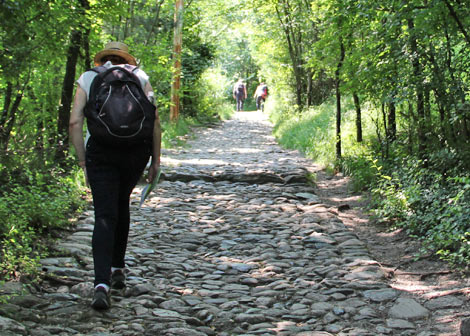 sentier vers la sacra di San Michele