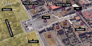 Plan du Quartier VII de Pompéi