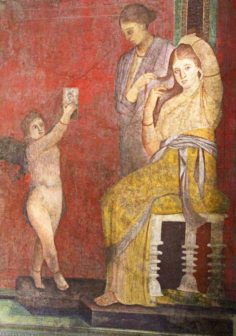 Lecture de la fresque de la villa des Mystères à Pompéi