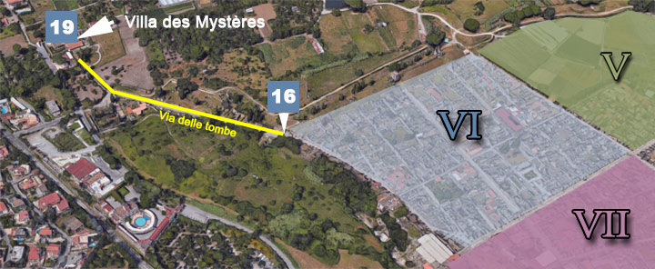 Plan villa des Mystères