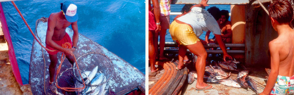 Troc en mer au large d'Arutua