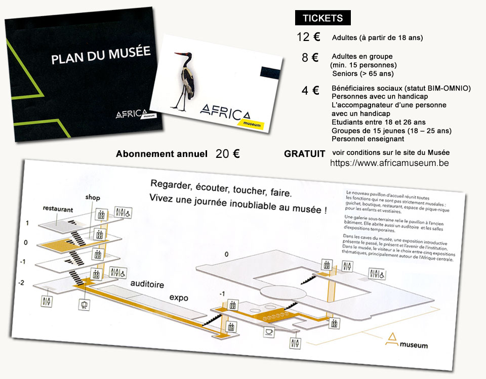 Plan de l' AfricaMuseum