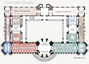 Plan des salles du Musée d'Afrique centrale
